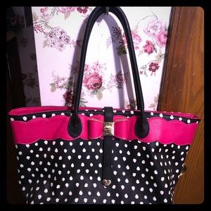 Betsey Johnson polkadot purse